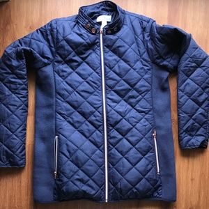 Navy Motherhood Maternity Waterproof Jacket